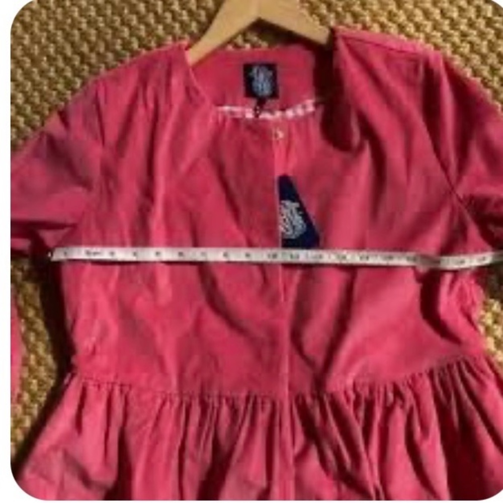 Elizabeth Wilson Pink Peplum Caroline Jacket/cape with belt Brand New! - Picture 3 of 11